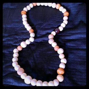 Men’s wood bead necklace